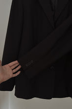 1990's MIDNIGHT LINEN BLAZER | SIZE XL