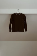 1950's DONMOOR CHOCOLATE THERMAL MOCK NECK | SIZE S