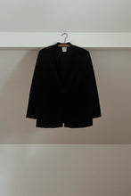 1990's BLACK VELVET FROG CLOSURE JACKET | SIZE L/XL