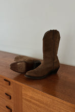 1990's DURANGO CHOCOLATE LEATHER COWBOY BOOTS | SIZE 8
