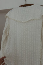 1990's RIO MUSLIN COTTON COLLAR BLOUSE | SIZE S