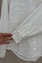1980's ILIO COTTON FLORAL JACQUARD SHIRT | SIZE M