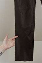 1990's FRENCH BUTTERY SOFT CHOCOLATE LEATHER TROUSERS | SIZE 27