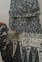 1990's J. PETERMAN BATIK COTTON WRAP TIE SUMMER DRESS | SIZE S/M