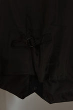 1990's BLACK SUEDE WESTERN VEST | SIZE L