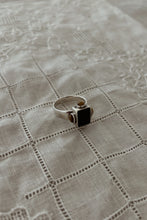 1960's 925 STERLING, ONYX + TIGERS EYE RING | SIZE 8