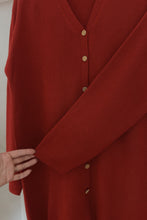 1990's CARLISLE CHERRY SILK + CASHMERE CARDIGAN | SIZE M