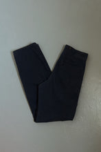 1970's HIGH RISE NAVAL DENIM BUTTON TROUSERS | SIZE 28