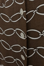 1970's L'AIGLON CHOCOLATE CHAIN WEAVE TRENCH | SIZE M