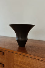 VINTAGE RARE NOZOMI FUJII BLACK JAPANESE STUDIO CERAMIC VASE