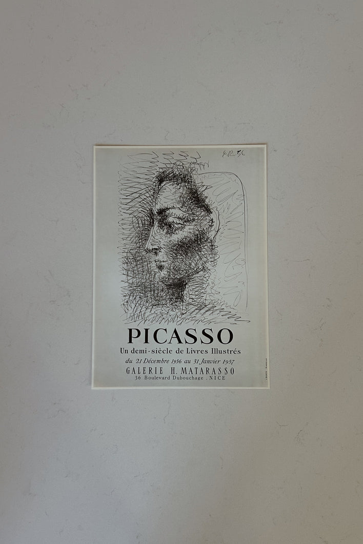 1970's PICASSO LITHOGRAPH: GALERIE H. MATARASSO, NIZZA 1957