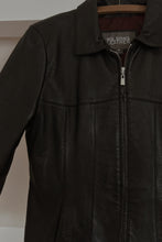 1990's WILSONS BLACK BUTTERY SOFT LEATHER JACKET | SIZE M