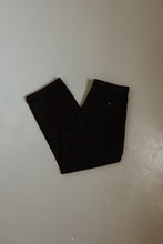 1990's RALPH LAUREN MIDNIGHT WOOL + CASHMERE TROUSERS | SIZE 28