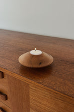 MID CENTURY NEW ZEALAND WALNUT CANDLE HOLDER