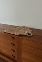 1970's WOVEN JUTE HANDBAG | 18" x 17"