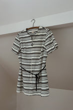 1970's TERRY STRIPE COVERUP MINI DRESS | SIZE M