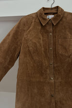 Y2K CAMEL SUEDE SHIRT JACKET | SIZE S