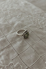 1950's 925 STERLING + LEMON MAGNESITE RING | SIZE 6.5