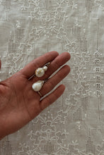 1980's HAND CRAFTED FRESH WATER PEARL DROP EARRINGS