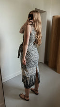 1990's J. PETERMAN BATIK COTTON WRAP TIE SUMMER DRESS | SIZE S/M