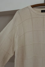 1990's IZOD COTTON GRID KNIT JUMPER | SIZE L