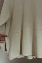 1990's RIB KNIT ROLL HEM ZIP JACKET | SIZE L/XL