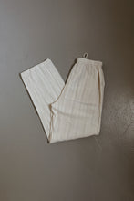 1990's COTTON GAUZE GRECIAN STRIPE LOUNGE TROUSERS | SIZE M