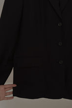 1990's MIDNIGHT LINEN BLAZER | SIZE XL