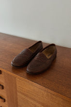 1990's ITALIAN WOVEN LEATHER LOAFERS | SIZE 10