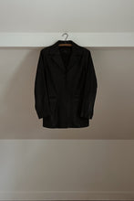1990's CLASSIC BLACK BUTTERY SOFT LEATHER BLAZER JACKET | SIZE S