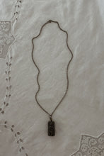 1970's RARE PEWTER KINETIC PUZZLE PENDANT ON PEWTER LINK CHAIN