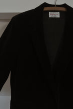 1970's BLACK COTTON CORDUROY BLAZER | SIZE M/L