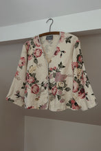 1980's PURE LINEN FLORAL BOXY SHIRT JACKET | SIZE M/L