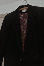 1990's BLACK PARIS SUEDE BLAZER | SIZE M