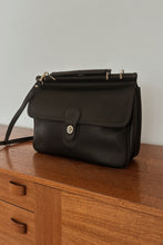 1990's FAUX COACH BLACK FAUX LEATHER MESSENGER