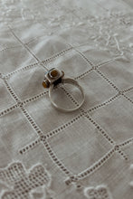 1960's 925 STERLING, ONYX + TIGERS EYE RING | SIZE 8