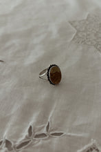 1970's STERLING + JASPER RING | SIZE 6.25