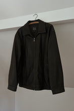 1990's CLASSIC BLACK BUTTERY SOFT LEATHER BOMBER JACKET | SIZE XL