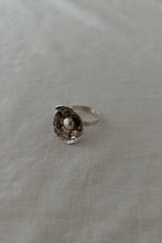 1990's STERLING SILVER  + COPPER WIRE FLORAL ARTISAN RING | SIZE 8