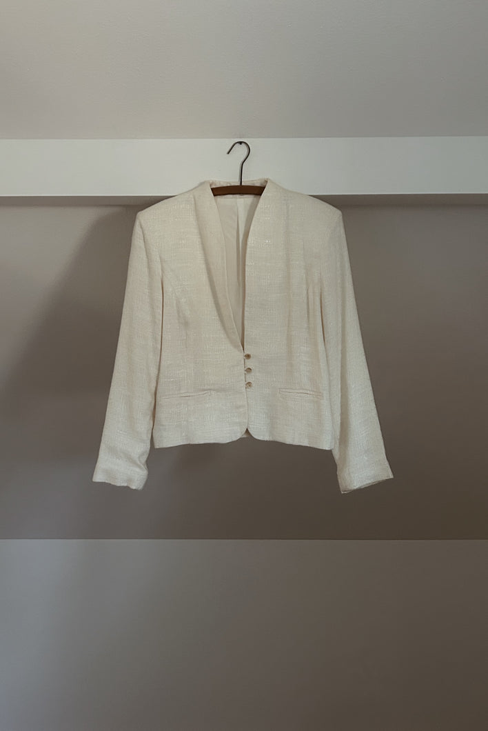 1980's TAILORED + TEXTURED BLAZER | SIZE S/M