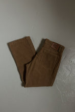 Y2K RALPH LAUREN CAMEL CORD CROPPED KICK FLARES | SIZE 28