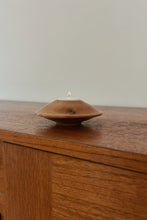 MID CENTURY NEW ZEALAND WALNUT CANDLE HOLDER