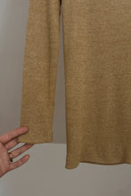 1970's CAMEL RIB KNIT SINGLE STITCH TURTLENECK | SIZE M