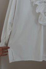 1970's EBER SAN FRAN FEMME RUFFLE TOP | SIZE L