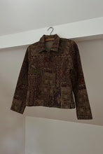 Y2K TEXTURED KILIM TAPESTRY JACKET | SIZE M