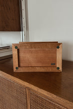 1980's MELE BURL WOOD TIERED JEWELRY BOX | 10" x 6" x 5"