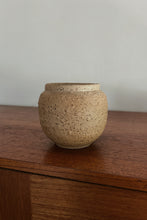 1990's HAND CAST TEXTURED CERAMIC JAR