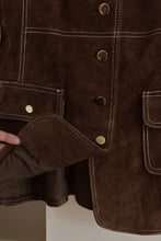 1960's CHOCOLATE SUEDE WESTERN STITCH JACKET