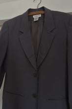 1990's STONE BLUE WOVEN WOOL BLAZER | SIZE S