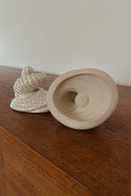 1980's PEARL CERAMIC SHELL CANDLE HOLDERS